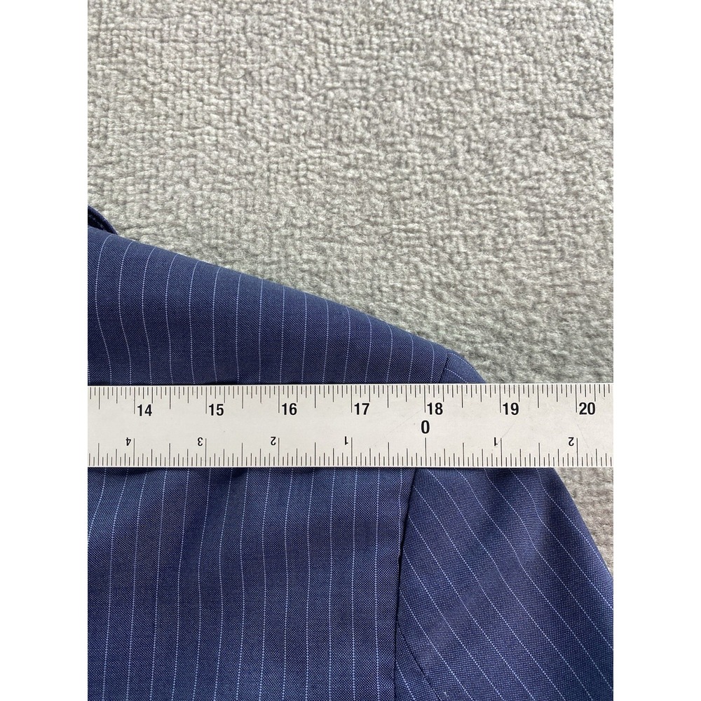 Brooks Brothers Suit Jacket 42 R Blue Wool Striped Tellegno 1900 Regent Italy - Picture 6 of 16